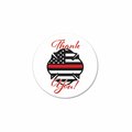 Goldengifts 2 in. Patriotic Thank You Firefighters Button GO3345526